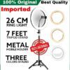 26cm Led Ring Light With Mobile Holder, 7ft Tripod Stand,