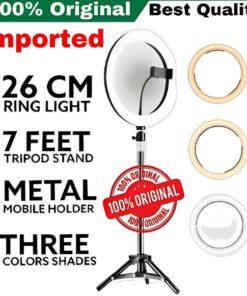 26cm Led Ring Light With Mobile Holder, 7ft Tripod Stand,