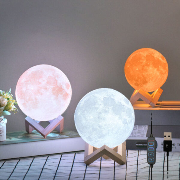 16 In 1 High Quality Led Moon Light Lamp With Stand - Image 5