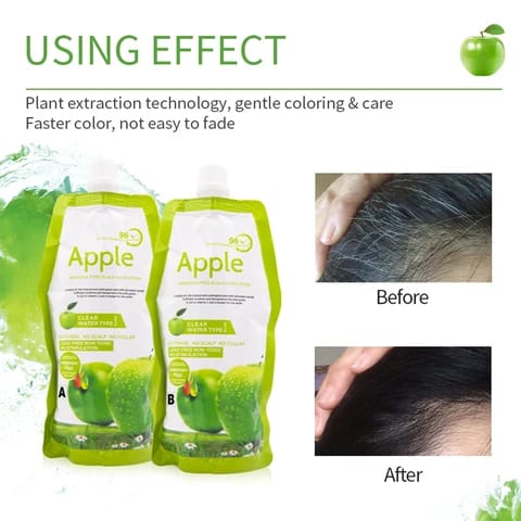 Apple Ammonia-free 2 In 1 Black Hair Cream - Image 4