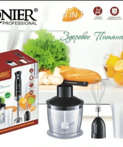 Cronier Professional 4-in-1 Hand Blender Set/Chopper, Blender