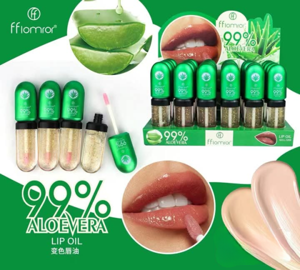 Flormar Aloe Vera Shiny Color-Changing Lip Oil - Image 2
