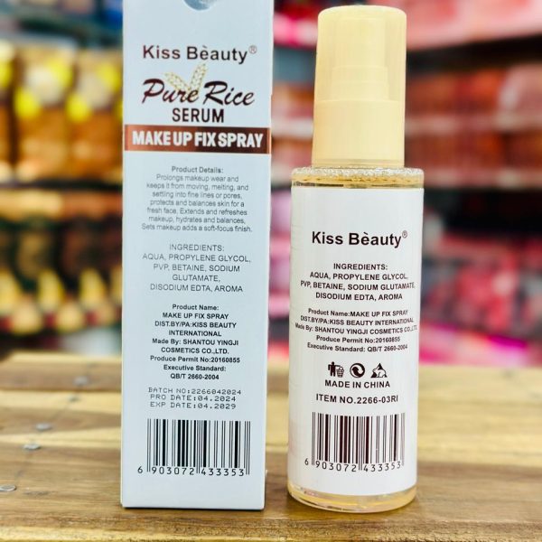 Kiss Beauty Pure Rice Serum Makeup Fix Spray - Image 4