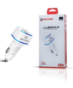 Maxon G-04 Led Ios Car Charger 2usb Post Ios Cable,best For Traveling