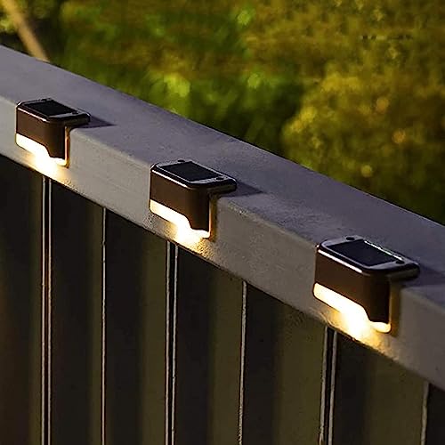 Pack Of 4 Solar Deck Lights Outdoor Step Fence Lights - Image 7