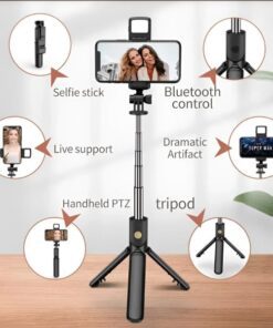 Bluetooth Foldable Selfie Rod For Phone Action Camera Iphone