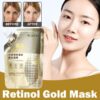 Retinol Gold Mask Deep Moisturizing Brightening Anti-aging Lifting Oil Tear-off Wrinkle Shrink Mud Mask Firming Control Facial Mask 100ml