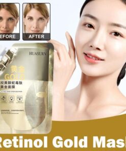 Retinol Gold Mask Deep Moisturizing Brightening Anti-aging Lifting Oil Tear-off Wrinkle Shrink Mud Mask Firming Control Facial Mask 100ml