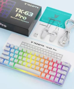 Tezarre Tk-63 Pro Rgb Wireless Mechanical Rgb Gaming Keyboard
